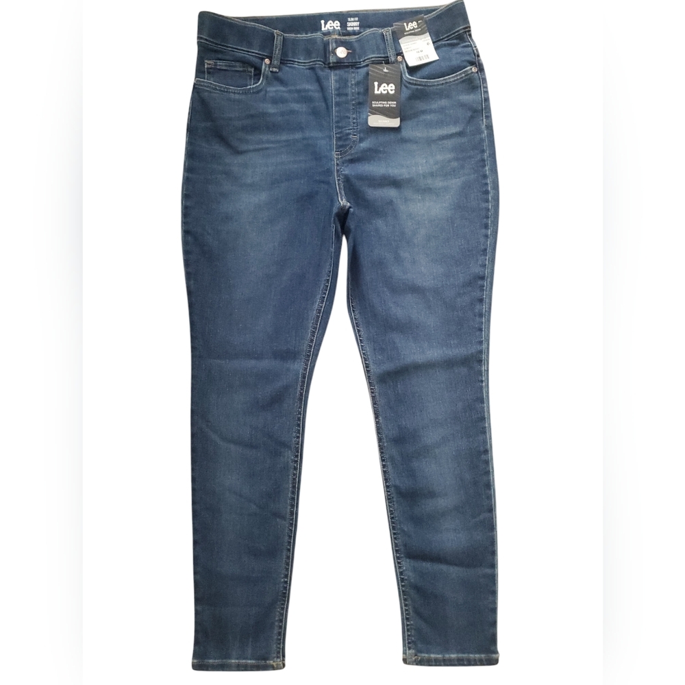 Lee Women's Slim Fit Skinny High Rise Jeans Size 16M